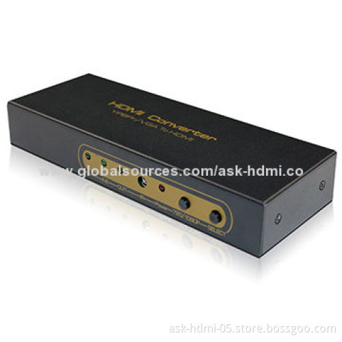 VGA + YPbPr/RGB to HDMI Converter with Upscaler to 1080P